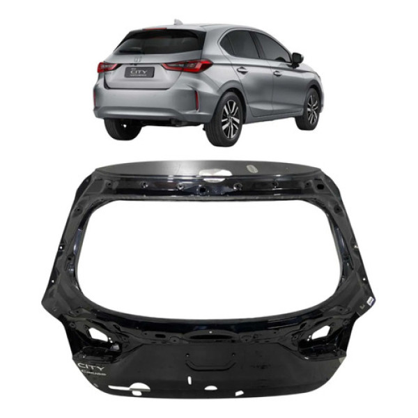 Tampa Traseira Honda City Hatch 2023 2024 2025 Original Preto
