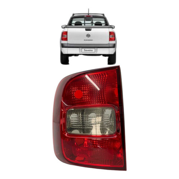 Lanterna Traseira Esquerda Volkswagem Saveiro 2005 A 2016 Esquerdo/motorista Vermelho