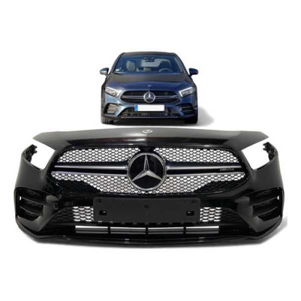 Parachoque Dianteiro Mercedes A35 Amg Sedan 2019 A 2024 Orig Preto