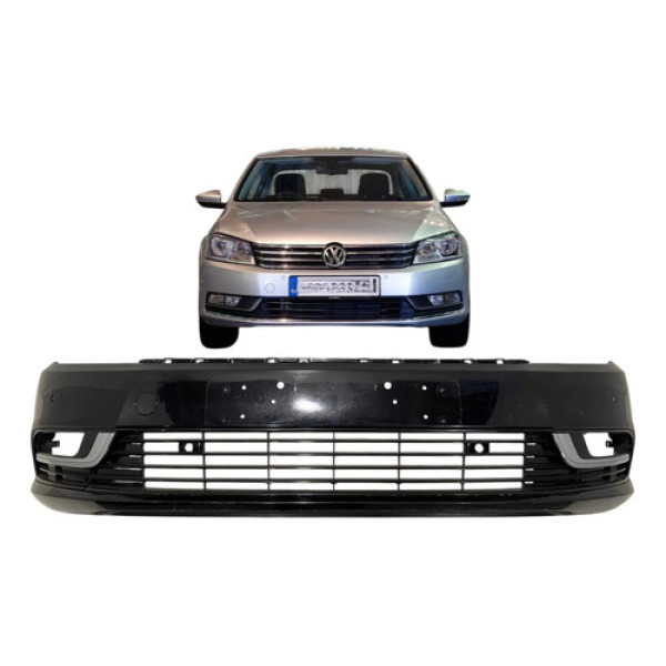 Parachoque Dianteiro Volkswagen Passat 2012 A 2016 Original Preto
