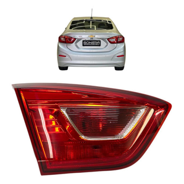 Lanterna Tampa Traseira Esquerda Gm Cruze Sedan 2017 A 2022 Esquerdo/motorista Vermelho