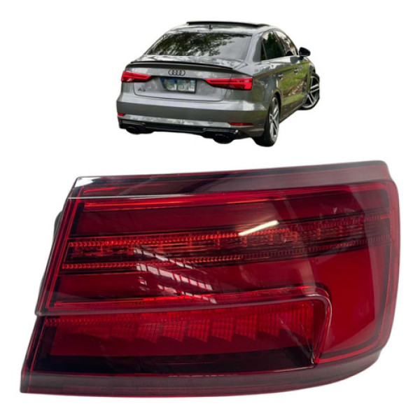 Lanterna Traseira Direita Audi A3 Sedan 2017 A 2019 Original Direito/passageiro Vermelho