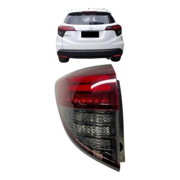 Lanterna Traseira Esquerda Honda Hrv 2018 A 2021 Fume Led Esquerdo/motorista Vermelho
