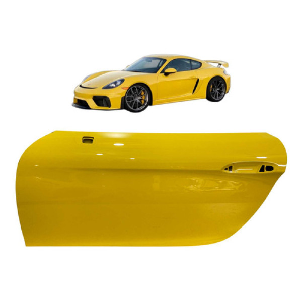 Porta Esquerda Porsche 718 Cayman Gt4 2019 A 2024 Original Dianteira Esquerdo Amarelo