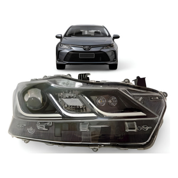 Farol Toyota Corolla Led Direito 2018 2019 2020 2021 Origin Direito/passageiro