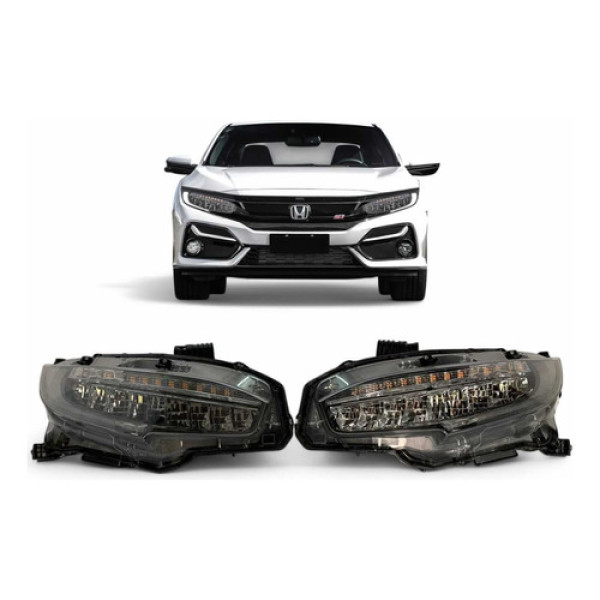Farol Honda Civic Full Led Direito 2018 A 2022 Original