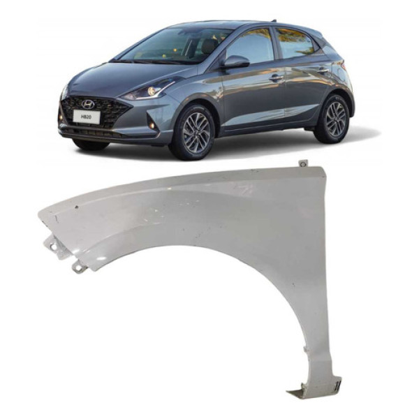 Paralama Hyundai Hb20 Esquerdo 2020 2021 2022 Usado Original