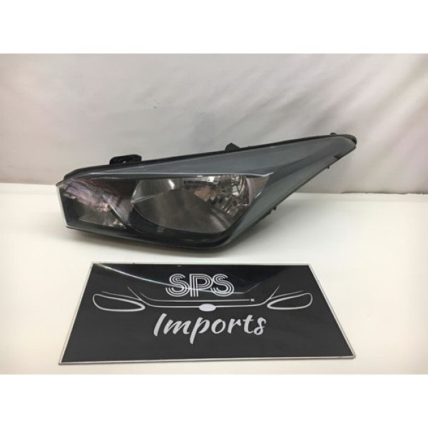 Farol Esquerdo Hyundai Hb20 Máscara Negra 2012 A 2016 Origin Esquerdo