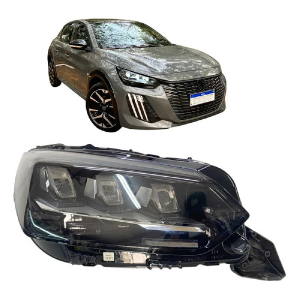 Farol Direito Peugeot 208 Gt 2025 2026 Original Direito/passageiro