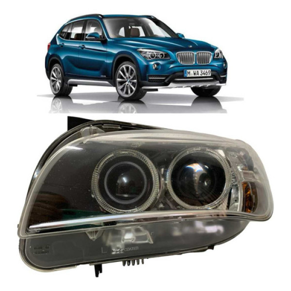 Farol Bmw X1 Esquerdo 2013 2014 2015 2016 Usado Original