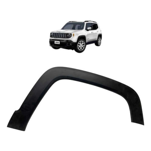 Moldura Paralama Dianteiro Direito Jeep Renegade 2015 A 2022 Preto