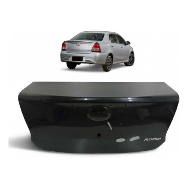 Tampa Traseira Toyota Etios Sedan 2013 A 2022 Original Cinza