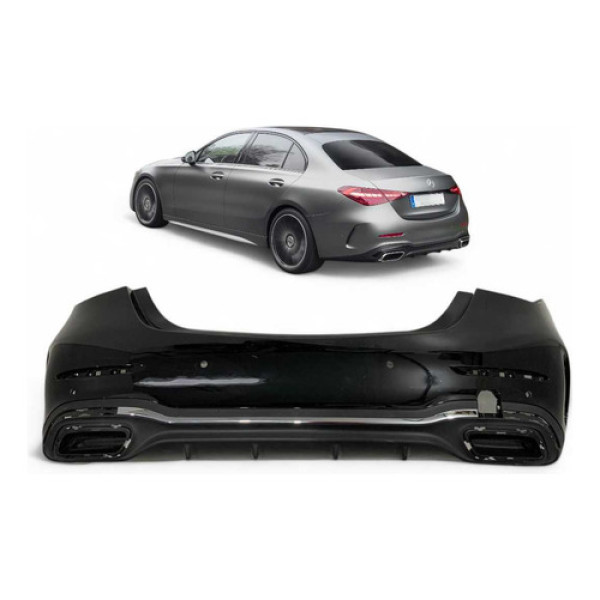 Parachoque Traseiro Mercedes C200 C300 Amg 2021 A 2023 Origi