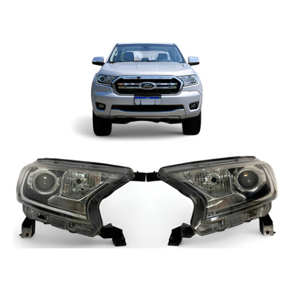 Farol Ford Ranger Xlt Direito 2017 2018 2019 2020 2021 Origi - Direito/passageiro