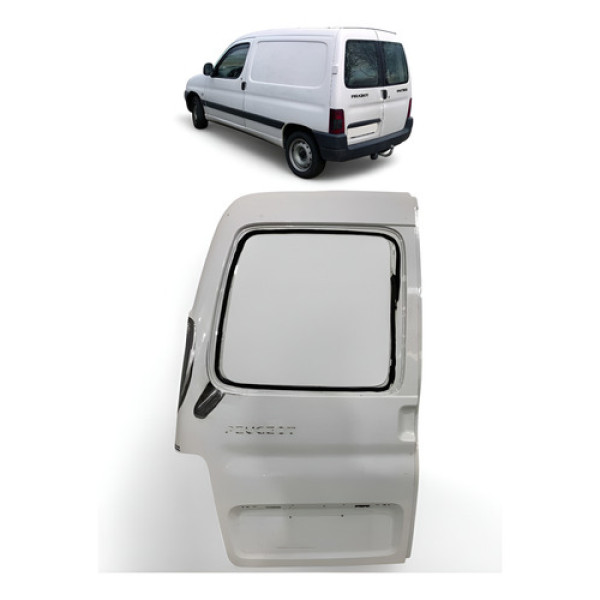 Tampa Traseira Peugeot Partner Esquerdo 2003 A 2012 Original Branco