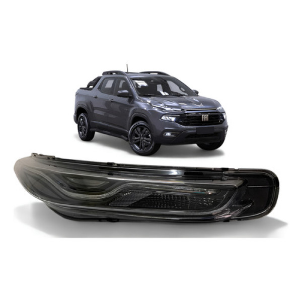 Farol Superior Fiat Toro Full Led Direito 2021 A 2024 Origin Direito/passageiro
