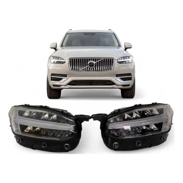 Farol Volvo Xc90 P/ 2 Reatores Direito 2017 A 2022 Original