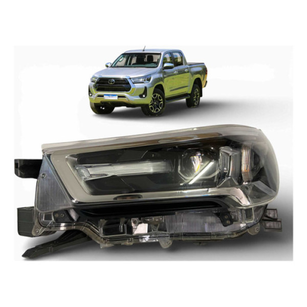 Farol Toyota Hilux Srv Srx Esquerdo 2021 2022 2023 2024 Orig Esquerdo/motorista