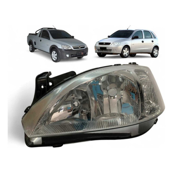 Farol Chevrolet Corsa Montana Esquerdo 2008 A 2012 Original