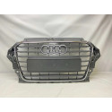 Grade Central Parachoque Audi A3 2013 A 2016 Original Cinza Fosco