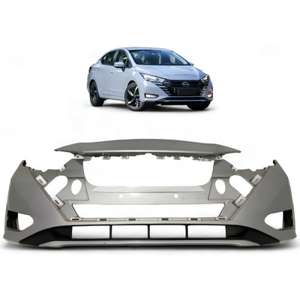Parachoque Dianteiro Nissan Versa 2023 2024 Original Prata