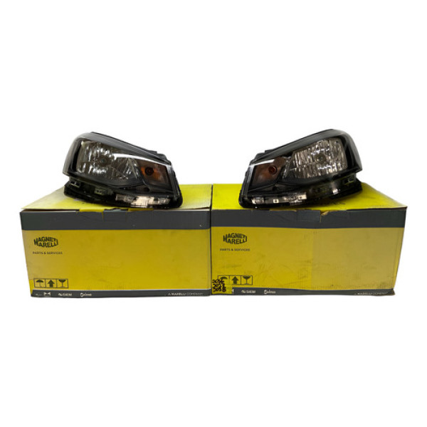 Farol Volkswagen Gol G7 F/ Simples M/ Negra Esquerdo 16 A 18 Esquerdo/motorista