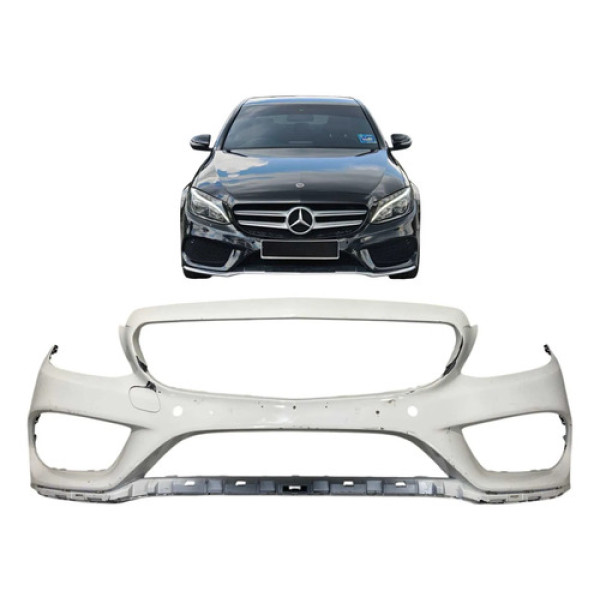 Parachoque Dianteiro Mercedes C200 C250 C300 Amg 2015 A 2018 Branco
