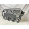 Grade Central Parachoque Audi A3 2013 A 2016 Original Cinza Fosco