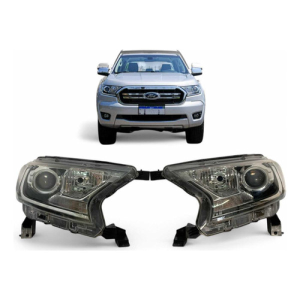 Farol Ford Ranger Xlt Esquerdo 2017 2018 2019 2020 2021 Orig