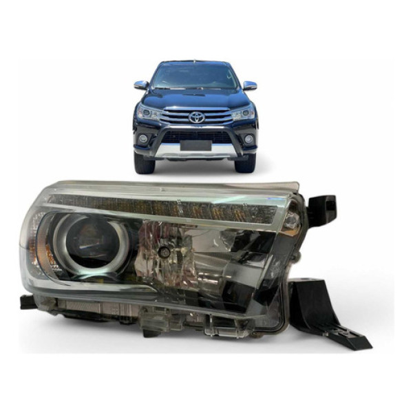 Farol Toyota Hilux Srv Led Xenon Direito 2016 A 2020 Origina