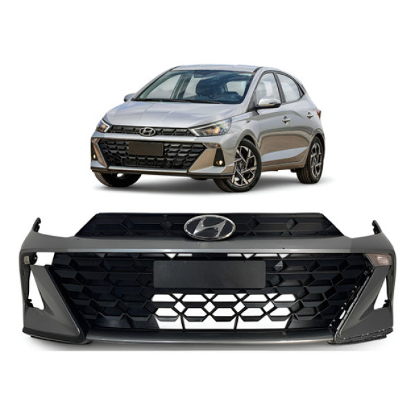 Parachoque Dianteiro Hyundai Hb20 2023 2024 Original Prata