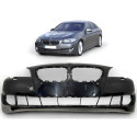 Parachoque Dianteiro Bmw Serie 5 2008 A 2013 Original Preto