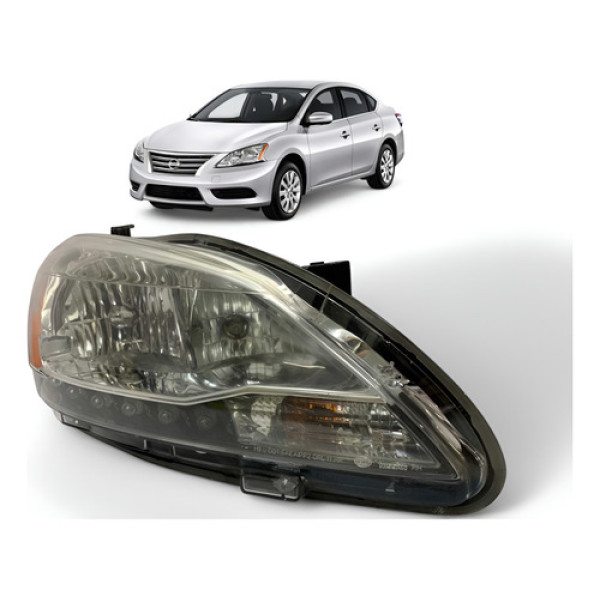 Farol Nissan Sentra Led Direito 2014 2015 2016 Original Direito/passageiro