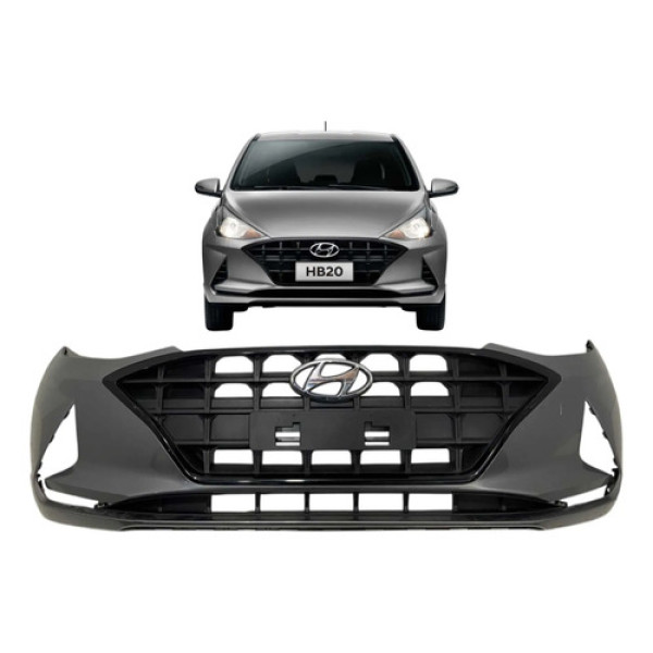Parachoque Dianteiro Hyundai Hb20 2020 2021 2022 Original Cinza