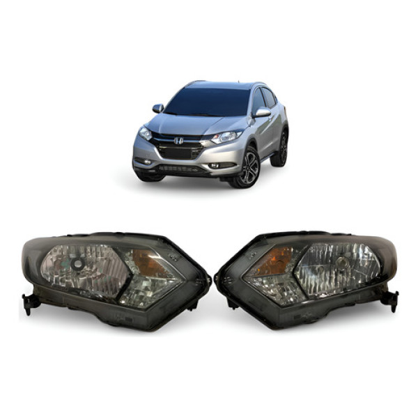 Farol Honda Hrv Esquerdo 2014 2015 2016 2017 2018 Original Esquerdo/motorista