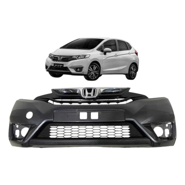 Parachoque Dianteiro Honda Fit 2015 A 2017 Original Azul