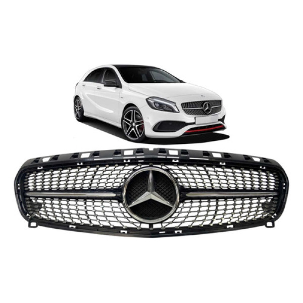 Grade Dianteira Mercedes A200 A250 Amg 2013 2014 2015 Origin Preto Brilhante