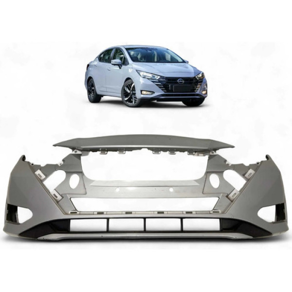 Parachoque Dianteiro Nissan Versa 2023 2024 Original Prata