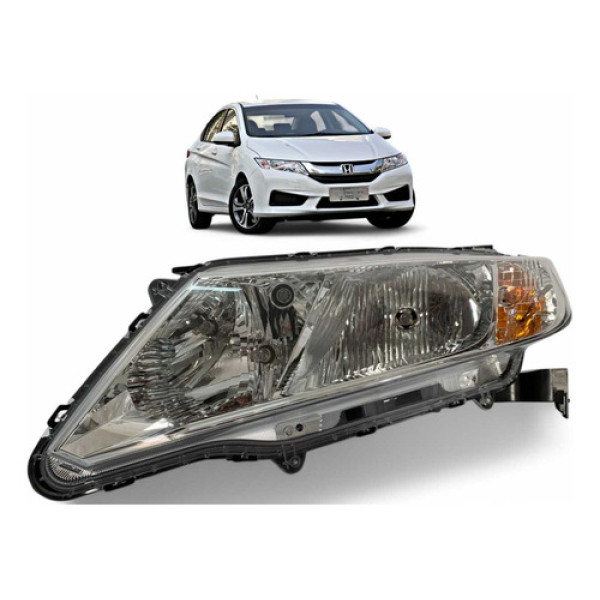 Farol Honda City Manual Esquerdo 2014 2015 2016 2017 Origina