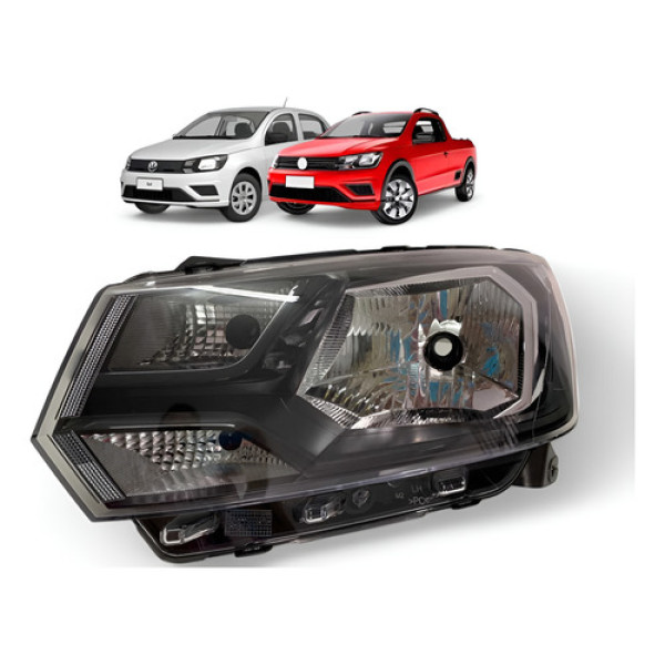Farol Vw Gol Voyage Saveiro G7 G8 Esquerdo F/ Simples Origin Esquerdo/motorista