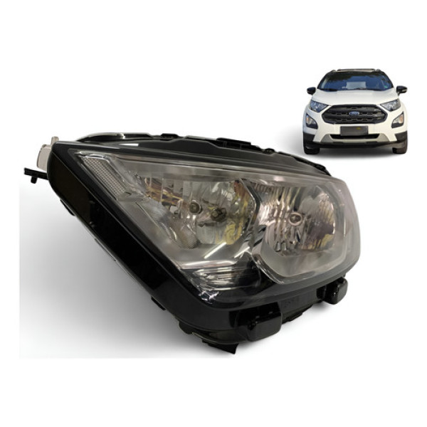 Farol Ford Ecosport Sem Led Esquerdo 2018 2019 2020 2021 Ori Esquerdo/motorista