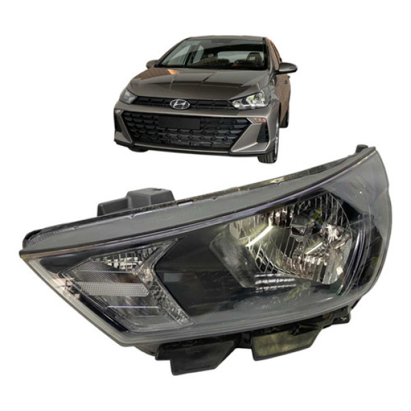 Farol Esquerdo Hyundai Hb20 2023 2024 2025 Usado Original Esquerdo/motorista