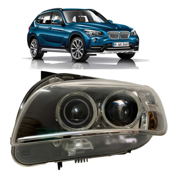 Farol Bmw X1 Esquerdo 2013 2014 2015 2016 Usado Original Esquerdo