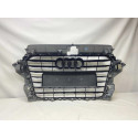 Grade Central Parachoque Audi A3 2013 A 2016 Original Cinza Fosco
