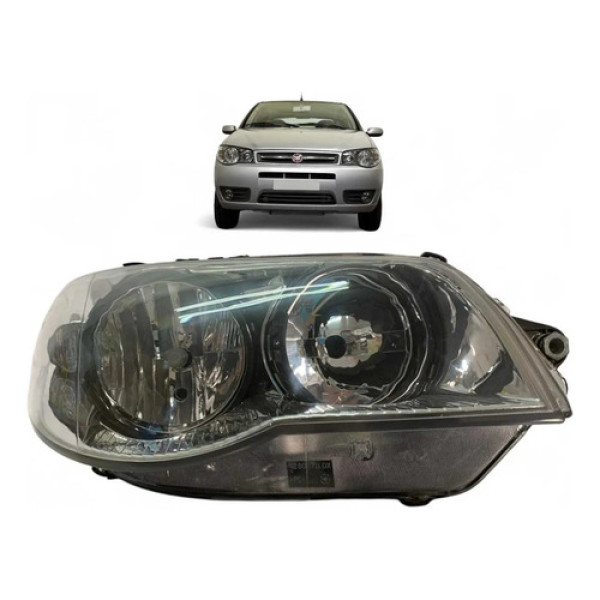 Farol Fiat Palio Zoiao Aro Preto Direito 2004 A 2017 Origin Direito/passageiro