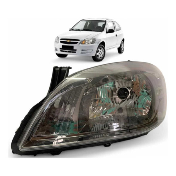 Farol Chevrolet Celta Prisma Cromomix Esquerdo 2007 A 2014