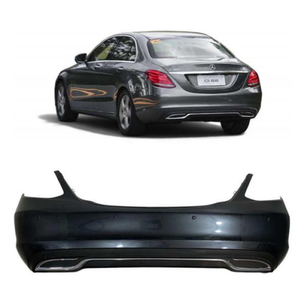 Parachoque Traseiro Mercedes C180 Completo 2015 A 2018 Origi