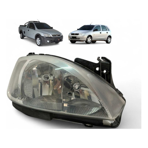 Farol Chevrolet Corsa Montana Direito 2003 A 2007 Original