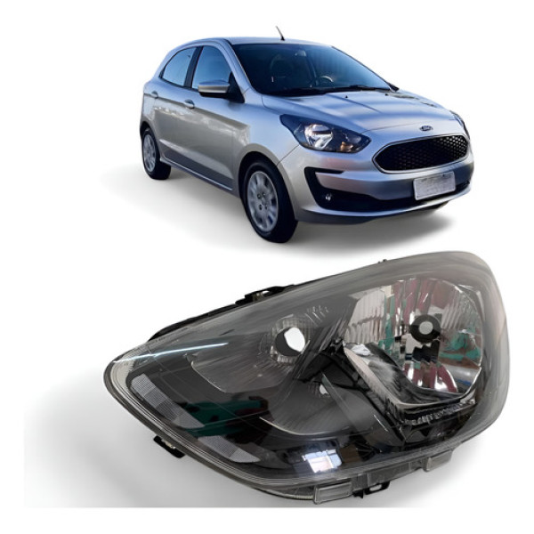 Farol Ford Ka Fume Esquerdo 2019 A 2022 Usado Original Esquerdo/motorista