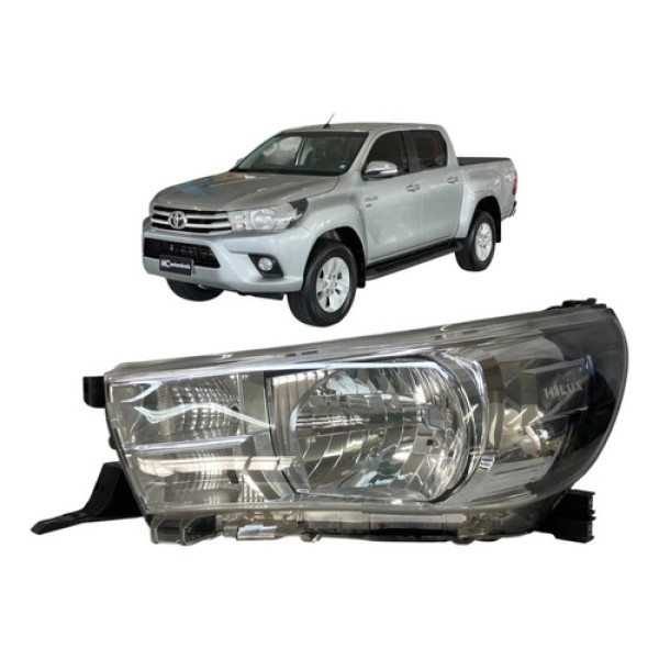 Farol Esquerdo Toyota Hilux 2016 A 2022 Simples Original Esquerdo/motorista